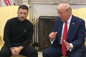 Trump loses his temper during meeting with Zelensky. By The White House - YouTube: https://www.youtube.com/watch?v=cmgHM7oxVIw – View/save archived versions on archive.org, Public Domain, https://commons.wikimedia.org/w/index.php?curid=160869969