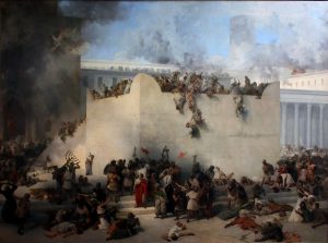 Francesco Hayez (1791-1882) Destruction of the jewish temple in Jerusalem.Origin: acquired in 1868 by a donation of his author.(cat. 756)Gallerie dell'Accademia More: Original public domain image from <a href="https://commons.wikimedia.org/wiki/File:Francesco_Hayez_-_Distruzione_des_tempio_di_Gerusalemme.jpg" target="_blank" rel="noopener noreferrer nofollow">Wikimedia Commons</a>