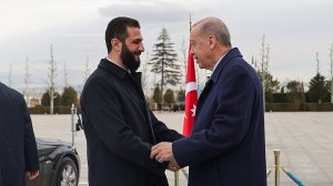 Recep Tayyip Erdo?an met with Ahmed al-Sharaa. Photo by Presidency of the Syrian Arab Republic - Presidency of the Syrian Arab Republic, Public Domain, https://commons.wikimedia.org/w/index.php?curid=168210873