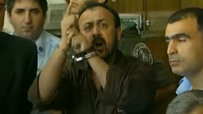 Marwan Barghouti. Screengrab via Youtube https://www.youtube.com/watch?v=hPCdHpm_H4U