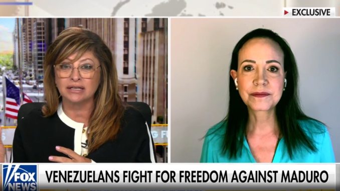 Venezuelan opposition leader Maria Corina Machado in an interview with Fox’s Maria Bartiromo on 26 October 2025. https://www.foxnews.com/video/6384096283112