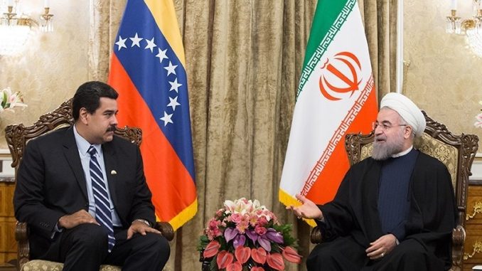 Iranian President meeting with Venezuelan President Nicolás Maduro in Saadabad Palace.  Photo by Tasnim News Agency, CC BY 4.0, https://commons.wikimedia.org/w/index.php?curid=47896521