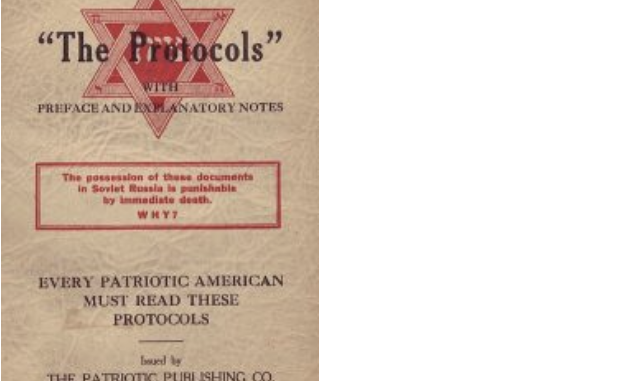 Protocol of the Elders. By Humus sapiens at English Wikipedia - Transferred from en.wikipedia to Commons., Public Domain, https://commons.wikimedia.org/w/index.php?curid=12710942