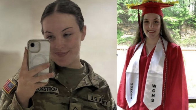 Sarah Beckstrom, the National Guardsman who succumbed to wounds received during the terror attack in Washington DC.  Screengrab via X https://x.com/Mrgunsngear/status/1994207371376095697