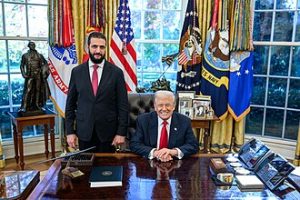 Pres. Trump Meets with Syrian Pres. Jolani.  Photo by Donald Trump - https://truthsocial.com/@realDonaldTrump/posts/115528250588455261, Public Domain, https://commons.wikimedia.org/w/index.php?curid=178237675
