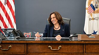 Kamala Harris.  Photo by Lawrence Jackson - https://twitter.com/VP/status/1356394369021042691/photo/1, Public Domain, https://commons.wikimedia.org/w/index.php?curid=99491396