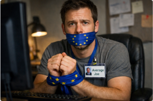 EU Censorship. Image via AI 