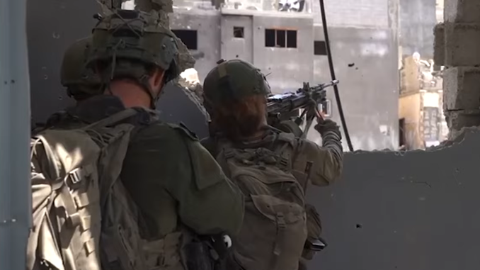Israeli Soldiers in Gaza.  Screengrab via Youtube https://www.youtube.com/watch?v=NCraHPn_2nU