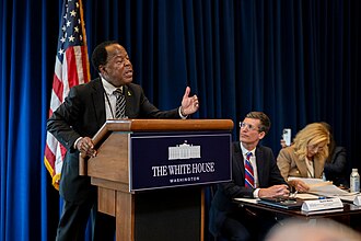 Martin Marks hosts Jewish leaders to a Faith Office event in the Eisenhower Executive Office Building on June 4th, 2025. Photo by Leo Terrell / Department of Justice - Leo Terrell in Facebook, Public Domain, https://commons.wikimedia.org/w/index.php?curid=169123964