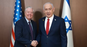 Sen. Lindsey Graham meets with PM Netanyahu. Screengrab via Youtube