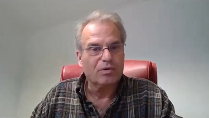 Dr. Reiner Fuellmich.  Screengrab via Youtube.  https://www.youtube.com/watch?v=tKcQFTI9f9s