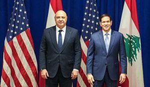 Secretary Marco Rubio meets with Lebanese President Joseph Aoun in New York City, New York, September 22, 2025. By U.S. Department of State - https://www.flickr.com/photos/9364837@N06/54806092658/, Public Domain, https://commons.wikimedia.org/w/index.php?curid=175450980