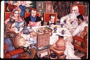 “Passover” by Arthur Szyk. Image by Center for Jewish History, NYC - https://www.flickr.com/photos/center_for_jewish_history/4813167773/, No restrictions, https://commons.wikimedia.org/w/index.php?curid=41530455