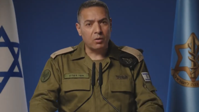 Brig. Gen. Effi Defrin.  Screengrab via Youtube