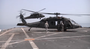 Blackhawk helicopters. Screengrab via Youtube