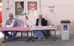Iraqi polling stations in the 2025 election. Screengrab via Youtube