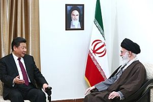 The General Secretary of the Chinese Communist Party, Xi Jinping, and his accompanying delegation met with the Supreme Leader of the Islamic Revolution, Ali Khamenei. Photo by Khamenei.ir, CC BY 4.0, https://commons.wikimedia.org/w/index.php?curid=118746943