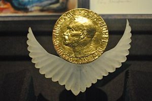 Nobel Peace Prize. By ProtoplasmaKid - Own work, CC BY-SA 4.0, https://commons.wikimedia.org/w/index.php?curid=30420065