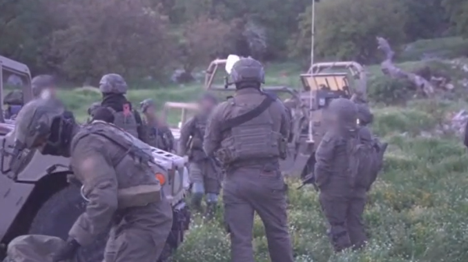 IDF forces in Lebanon. Screengrab via X