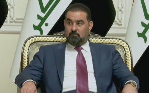Iraq’s President Nizar Amedi named Ali al-Zaidi as prime minister-designate, tasking him with forming a government. Screengrab via Youtube