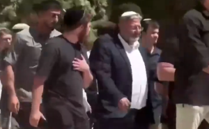 Ben Gvir on the Temple Mount. Screengrab via Youtube
