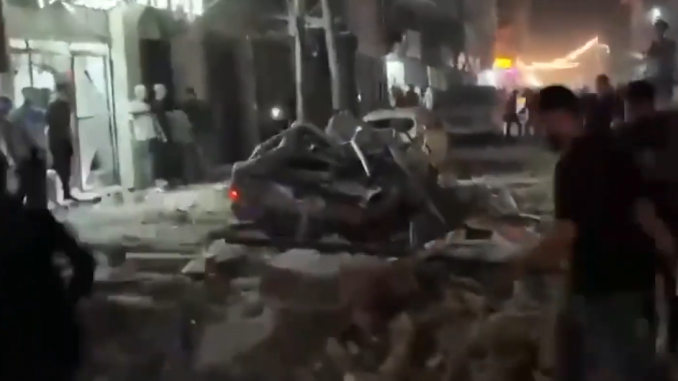 Targeted strike in Gaza City, May 26, 2026. Screengrab via Youtube
