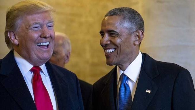 Barack Obama and Donald Trump, DoD photo by U.S. Air Force Staff Sgt. Marianique Santos, Public domain