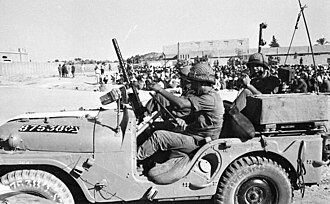 IDF unit searching for members of Arab terrorist groups in the Gaza Strip. Photo by Photographer: Israel Press and Photo Agency (I.P.P.A.) / Dan Hadani collection, National Library of Israel / CC BY 4.0, CC BY 4.0, https://commons.wikimedia.org/w/index.php?curid=90683725