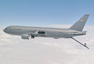 KC-46 aerial refueling tanker. Photo by USAF Christopher Okula - usaf.mil, Public Domain, https://commons.wikimedia.org/w/index.php?curid=70105409