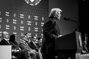 President Donald Trump participates in the Board of Peace Charter Announcement and Signing ceremony during the World Economic Forum. Photo by The White House - https://www.flickr.com/photos/202101414@N05/55055920812/, Public Domain, https://commons.wikimedia.org/w/index.php?curid=182291629