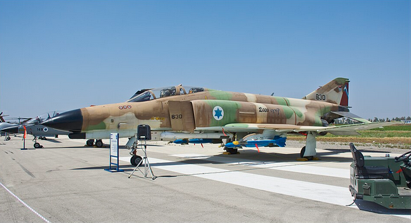 IAF F-4 Phantom "Kornass" retired combat jet, Israeli Air Force, Independence Day 2017. Photo by Zachi Evenor from Israel - IAF-F-4-Phantom--Independence-Day-2017-Tel-Nof-IZE-090, CC BY 2.0, https://commons.wikimedia.org/w/index.php?curid=58594212