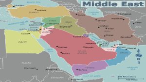 By Cacahuate, amendments by Globe-trotter and Joelf - https://he.wikivoyage.org/wiki/%D7%A7%D7%95%D7%91%D7%A5:Map_of_Middle_East.png#filehistory, CC BY-SA 3.0, https://commons.wikimedia.org/w/index.php?curid=37857349
