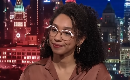 Dariazila Avila Chevalier in New York who attended a celebration of Oct 7 after the attacks won the Democratic primary against the five-term incumbent Adriano Espaillat. Screengrab via Youtube
