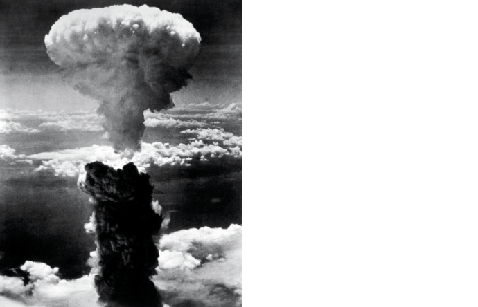"Public Domain: WWII: Atom Bomb, Nagasaki, August 1945 (HD-SN-99-02901 DOD/NARA)" by pingnews.com is marked with Public Domain Mark 1.0.