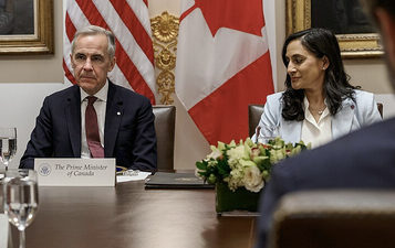 Prime Minister Mark Carney and Foreign Minister Anita Anand. Photo bBy The White House - https://www.flickr.com/photos/202101414@N05/54870195094/, Public Domain, https://commons.wikimedia.org/w/index.php?curid=177146424 [Cropped]