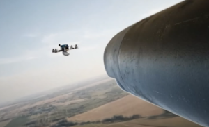 Anti Drone Iron Wasp System. Screengrab via Youtube.