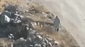 Drone video showing Arab setting fires over the weekend. Screengrab via Social Media
