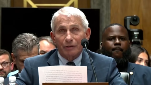 Anthony Fauci pleads the Fifth Amendment during Congressional hearing. Screengrab via Youtube