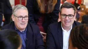 Keir Starmer on the left and Andy Burnham on the right. By <a rel="nofollow" class="external text" href="https://www.flickr.com/people/49707497@N06">Number 10</a> - <a rel="nofollow" class="external text" href="https://www.flickr.com/photos/number10gov/55204794065/">Prime Minister Keir Starmer visits Holy Trinity Primary School</a>, <a href="http://www.nationalarchives.gov.uk/doc/open-government-licence/version/3" title="Open Government License 3">OGL 3</a>, <a href="https://commons.wikimedia.org/w/index.php?curid=191994476">Link</a>
