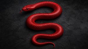 Red Serpent. Image created via AI
