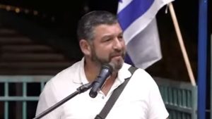 Brig. Gen. (Res.) Ofer Winter's Speech at Jerusalem Day Ceremony, March 10, 2025. Screengrab via Youtube.