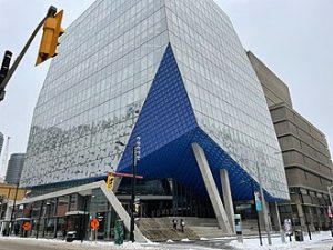 Toronto Metropolitan University Student Learning Centre. Photo by Onekoolcat - Own work, CC BY-SA 4.0, https://commons.wikimedia.org/w/index.php?curid=129489045